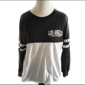 Juniors Long Sleeve T-Shirt Los Angeles medium EUC